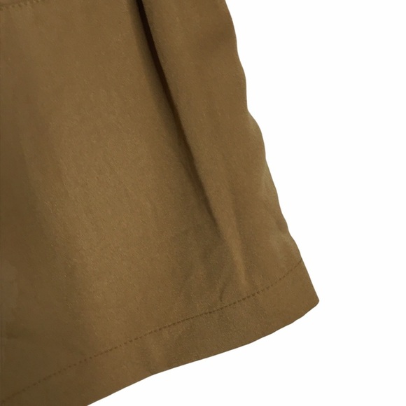 A New Day Brown High Rise Shorts Neutral Tie Detail Pockets XS Extra Small - Picture 13 of 16